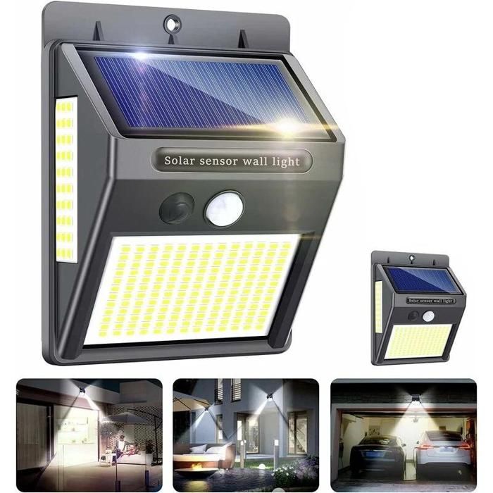 Projecteurs Solaires Extérieurs K KASONIC - 2500LM, Détection Mouvement, 2 Pack - Imperméables