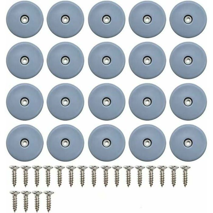 Laflon Lot De 24 Patins De Meubles En Téflon 25 X 25 Mm