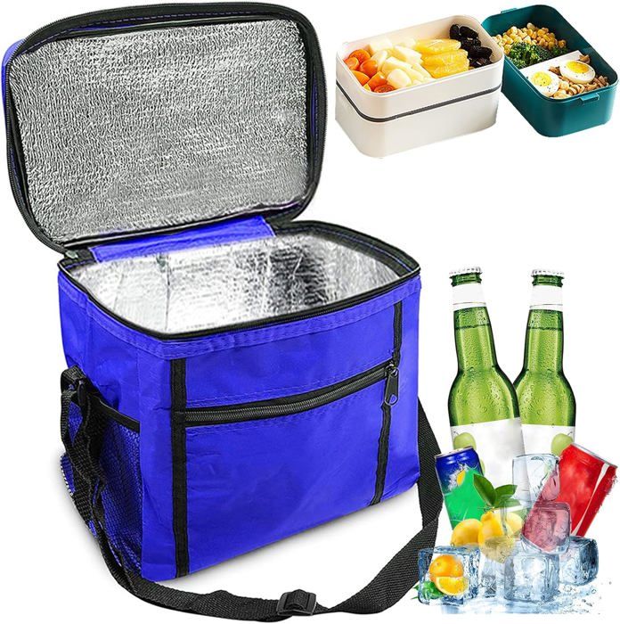 Sac Isotherme Pliable 30 Litres – Pour Pique-nique, Plage, Camping, Voyages | Imperméable, Avec Poches Latérales Et Sangle Réglable - 9