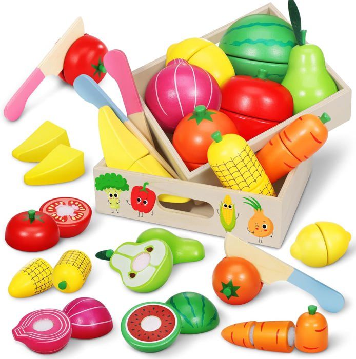 Dinette Enfant 2 3 Ans Legumes Jouet Enfant Bois Cuisine Enfant Jeux Enfants 1 2 Ans Cuisine En Bois Enfant Cadeau Enfant 2 3 Ans Cdiscount Jeux Jouets