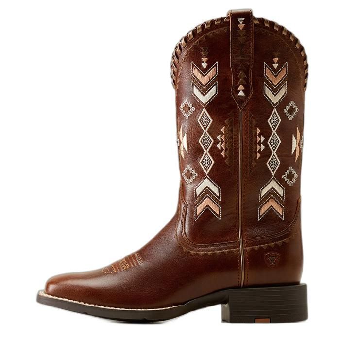 Bottes western femme Ariat Round Up Skyler - canyon tan Bottes western femme Ariat Round Up Skyler - canyon tan