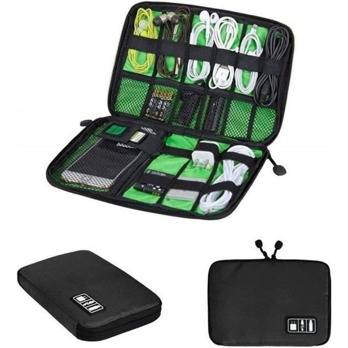 Pochette De Rangement XP-Pen Pour Tablette Graphique – Nylon Résistant, Compartiments – Protège Stylet & Câbles – Dimensions 24x18x6,5 Cm - 7