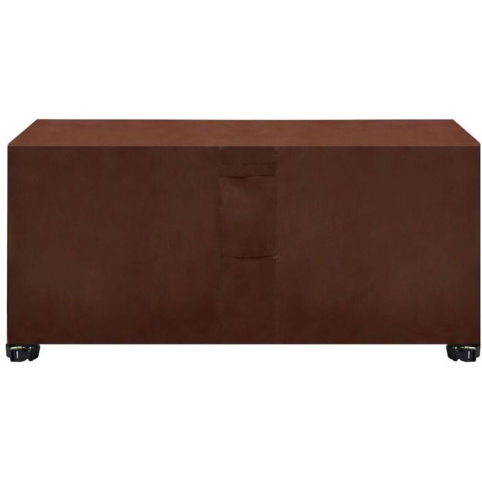 Housse Salon De Jardin Rectangulaire Patio Housse De Meuble Oxford Carré avec ÉVents pour Table Chaise Meubles-Brown210x110x70cm