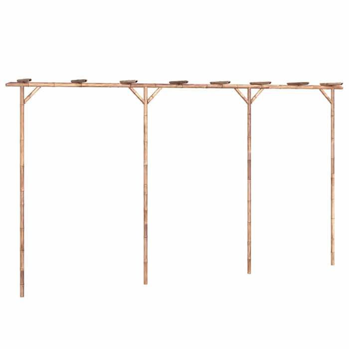Vidaxl Pergola Bambou 385x40x205 cm BONNE3492 - vue 2