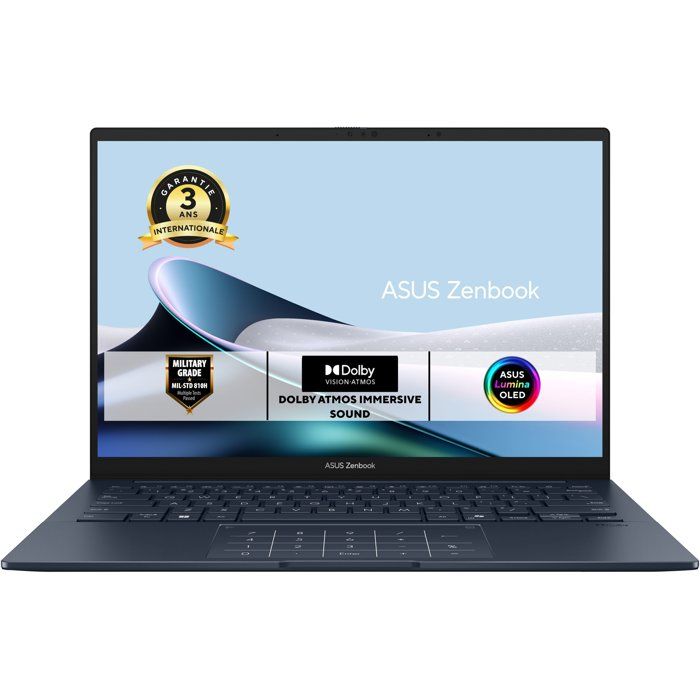 PC Portable ASUS ZenBook 14 OLED UX3405 : Win 11 - 14.0 WUXGA - Intel Core Ultra 7 255H - RAM 32Go - 1To SSD