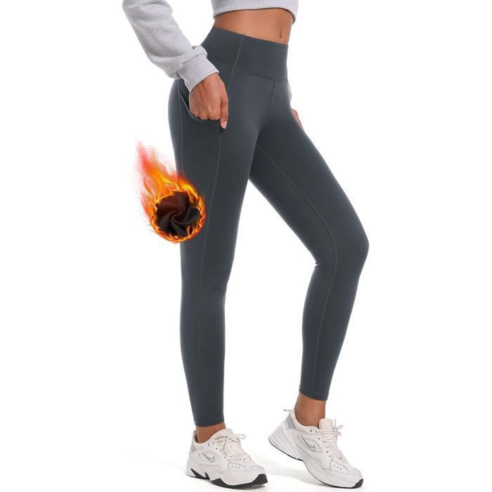 Leggings thermiques - MOVEBEYOND - 2XL - Doublure polaire - Taille haute sculptante - Poches profondes