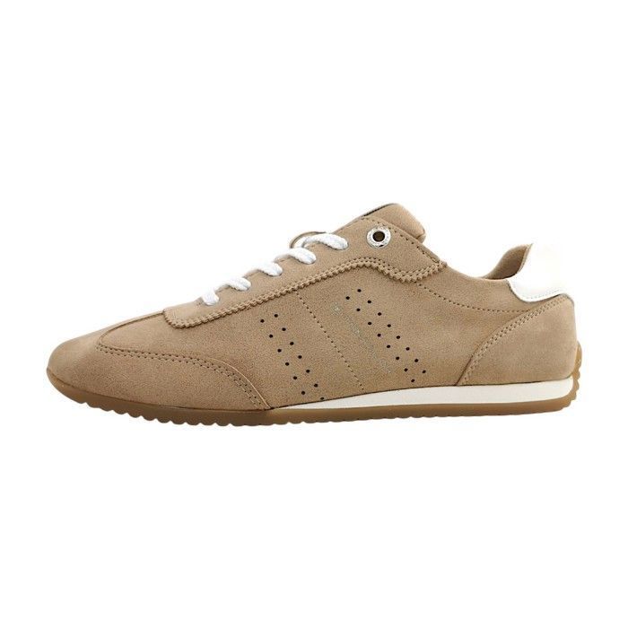 Femmes Tom Tailor chaussure à lacets sportive  Textile Lacets Plat - sable