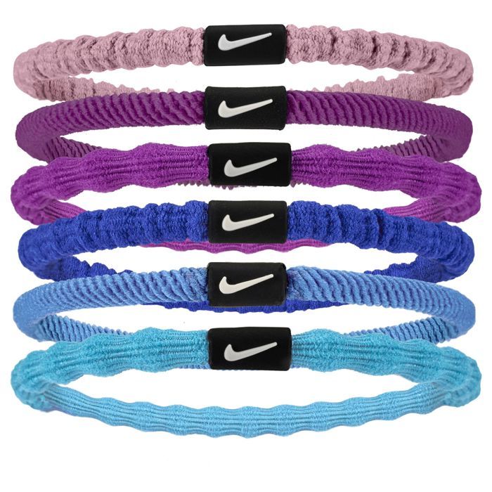 accessoire cheveux Flex élastiques 6-pack rose violet blanc sport