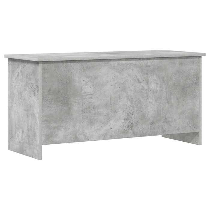 Coffre de rangement avec stockage - Bois dingénierie - Rangement - Intérieur - Gris béton - 100x40x50 cm