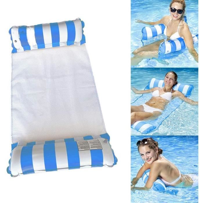 Hamac Flottant Gonflable lit Flottant Polyvalent pour Piscine WAHAISON