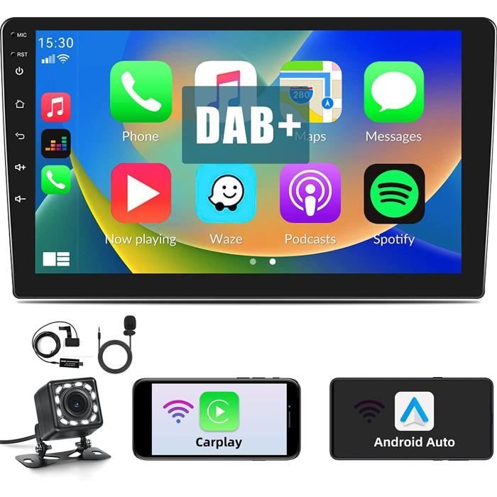 Android Autoradio 2 Din avec Dab Navi GPS Apple Carplay Android Auto 10,1  Pouces HD écran Tactile Autoradio Bluetooth RDS FM [295] - Cdiscount Auto