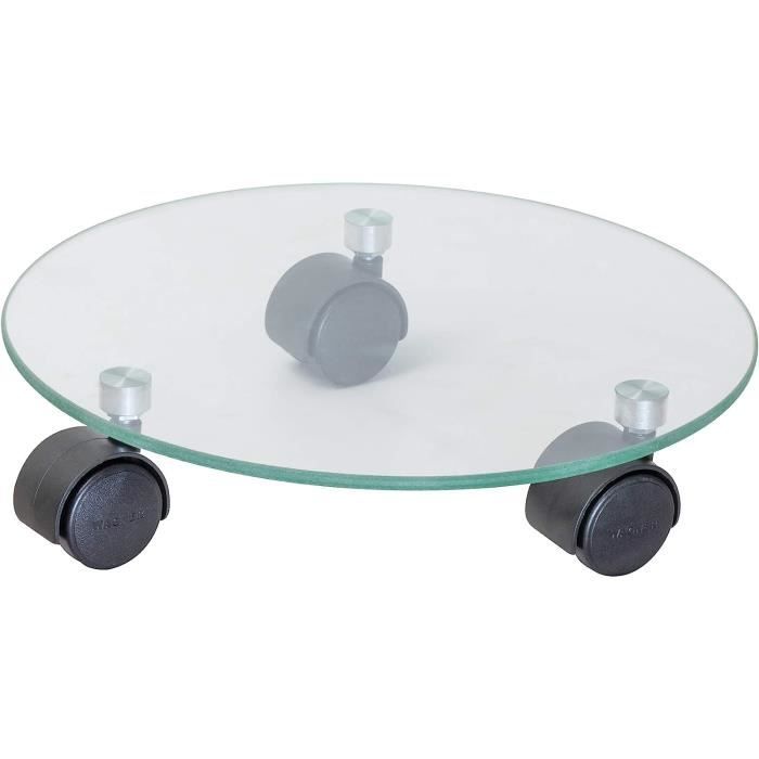 Support à Roulettes En Métal Robuste Pour Pots De Fleurs - Pour Intérieur Ou Extérieur - 30,5 Cm