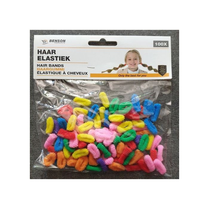 100 mini chouchous élastiques colorés pour cheveux . chouchou