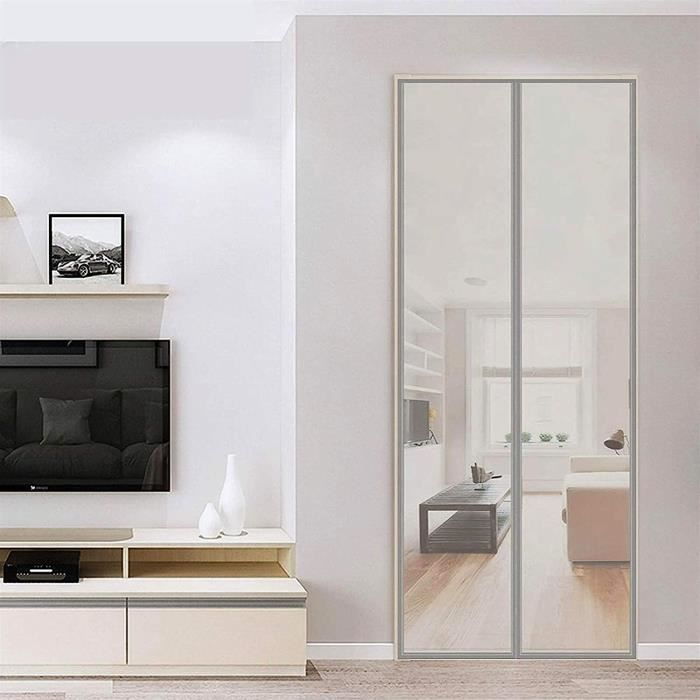 Moustiquaire De Porte Magnétique Fermeture Automatique Rideau Porte Anti Insectes Mouche Moustique Avec Aimants Sans Perçage (120x210cm) Noir | Leroy Merlin