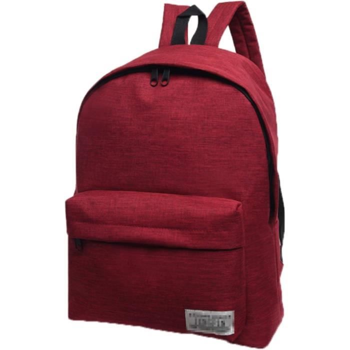 Cartable Rouge Cartable Portable Sac À Dos Scolaire Sac À Dos Loisir Pour Collégien ...