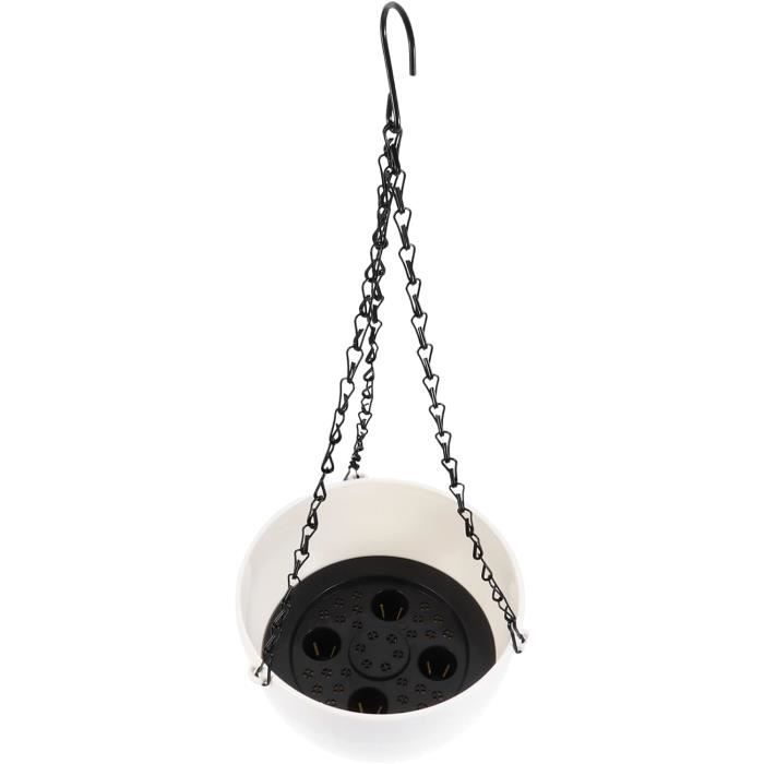 Pot De Fleurs Suspendu 'Marina' Avec Réservoir D'eau Auto-arrosage | Diamètre 30 Cm | Anthracite | Pour Intérieur/extérieur