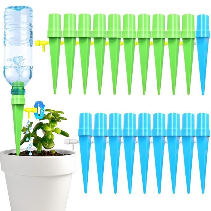 32 pcs Goutte à Goutte Bouteille, Arrosage Goutte a Goutte Vannes Réglables Irrigation Systeme Arrosage, Arroseur Automatique - sh - Jardin