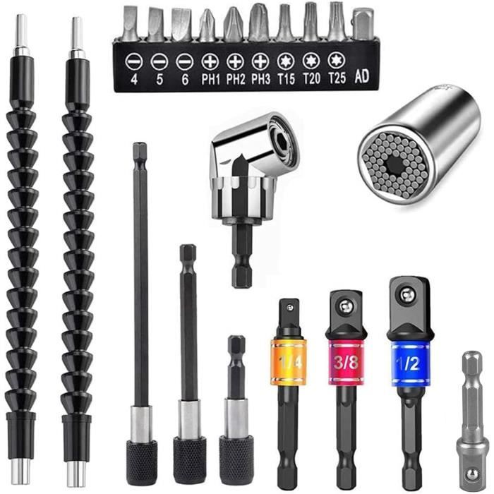 12 Pièces Embout Renvoi D'angle 105° Pour Visseuse - Modèle Oyj054A - Neuf