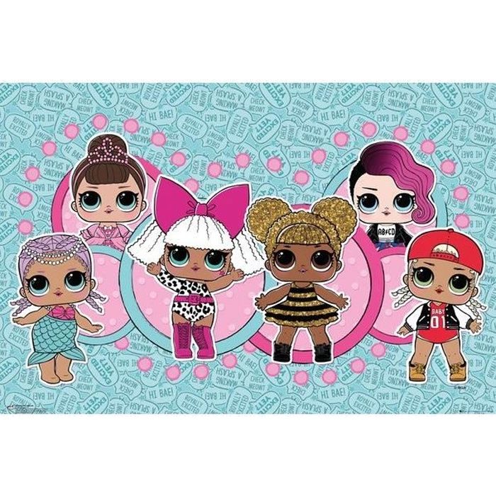 Poster Officiel Les Super Nanas (Powerpuff Girls) - 61 X 91.5 Cm | Affiche Haute Qualité Pour Déco Murale - Livré Roulé
