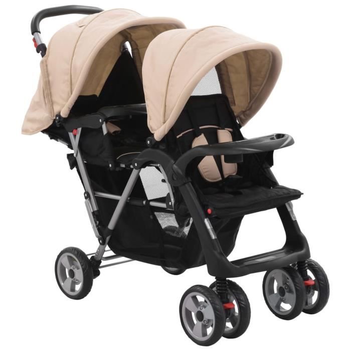 Mee Poussette Tandem Taupe Et Noir Acier Cdiscount Jeux Jouets Mee Poussette Tandem Taupe Et Noir Acier Cdiscount Jeux Jouets