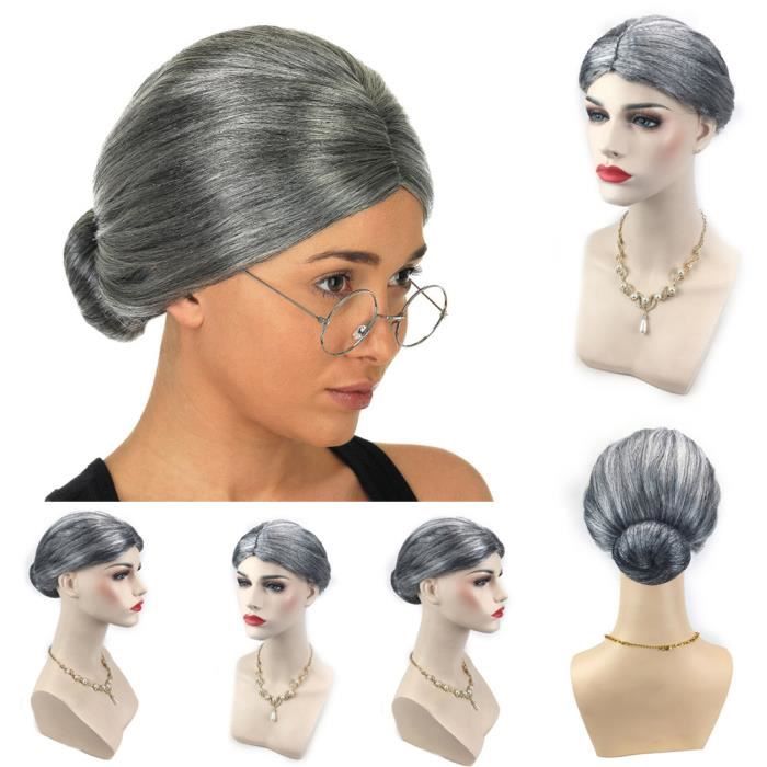 Perruque vieille femme store