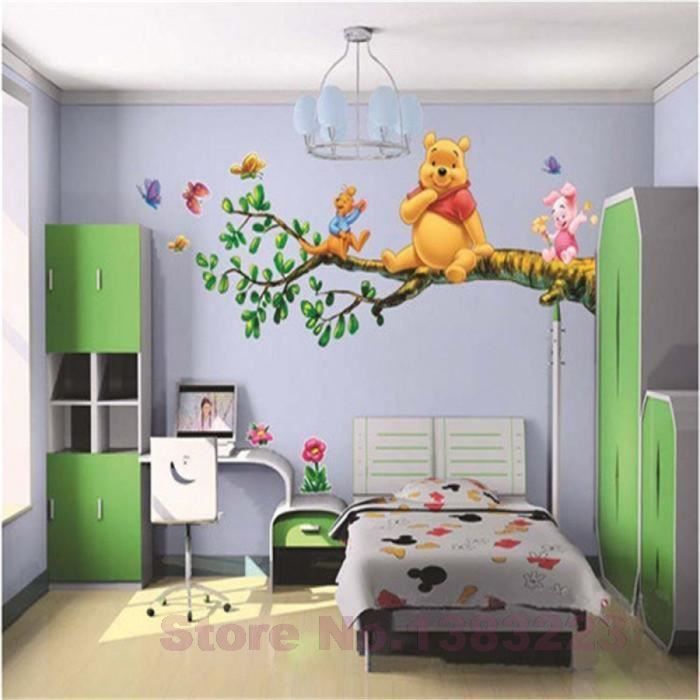 Modele 01 Animaux Bande Dessinee Winnie L Ourson Mur Autocollants Pour Les Chambres D Enfants Garcons Fille A La Maison Decorati Cdiscount Maison