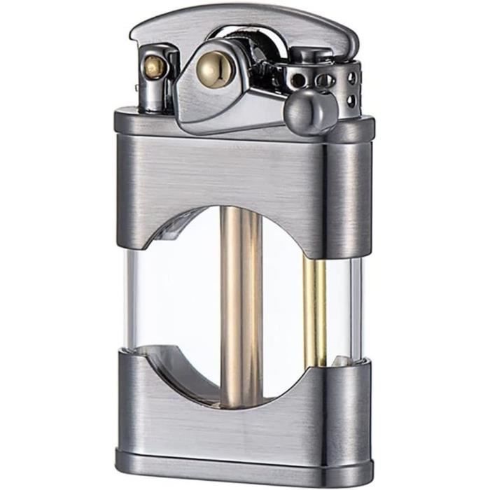 Briquet Vintage SPORWAY En Alliage Zinc – Rechargeable Au Kérosène, Coupe-vent, Mécanique, Style Rétro (sans Carburant)