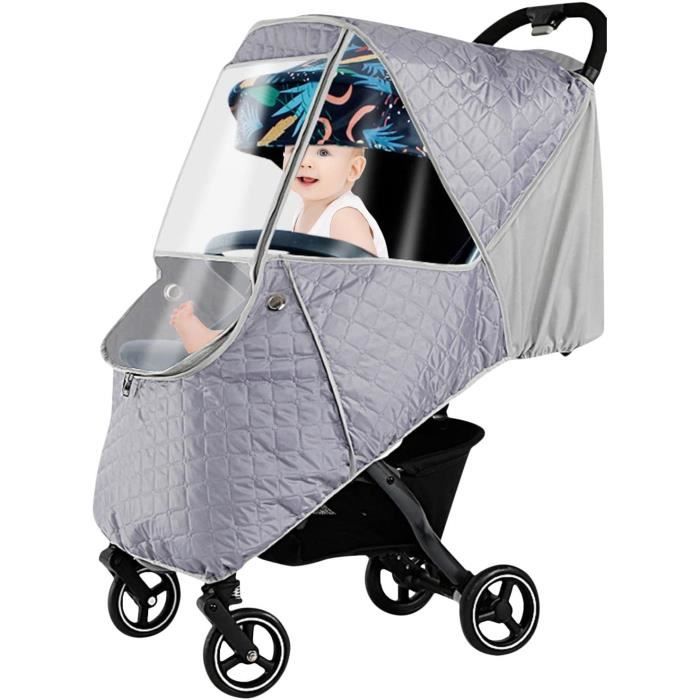 Habillage Pluie pour Poussette en EVA Housse Universelle pour Poussettes  d'enfant Housse de Pluie Imperméable Protection Contre Pluie Vent Neige  Landeau Habillage-pluie avec Bonne Circulation l'air : : Bébé et  Puériculture