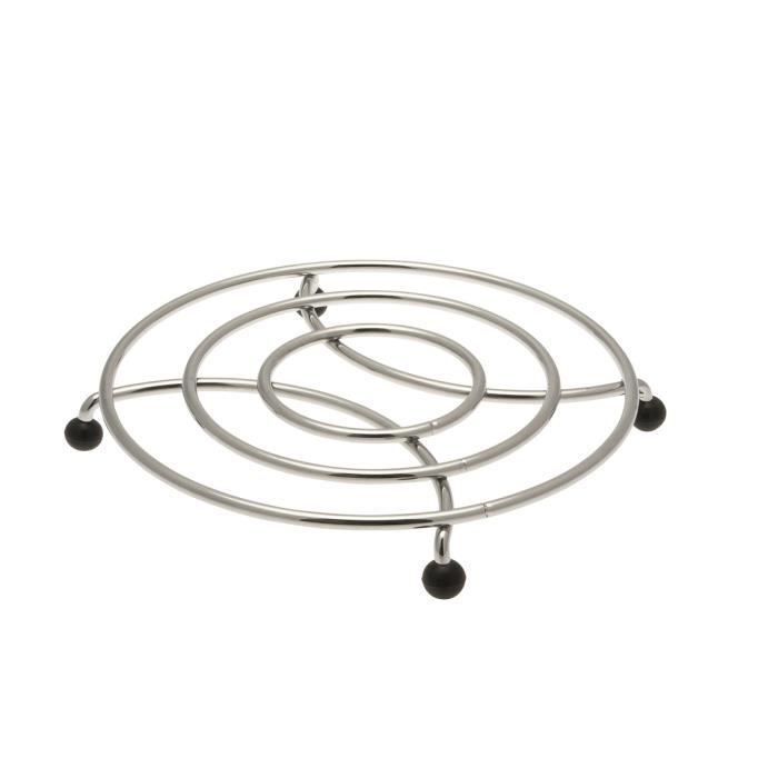 Dessous de Plat Extensible Bambou & Inox 35cm Gris