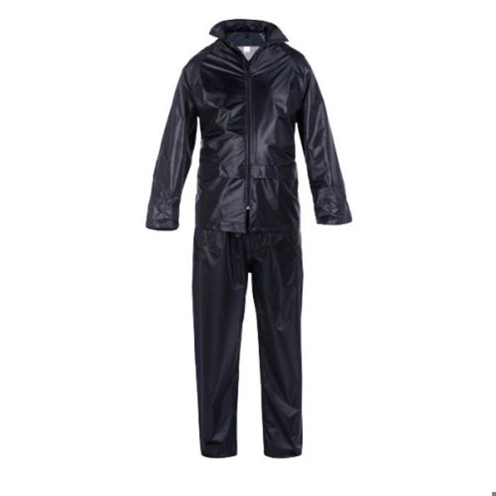 Combinaison de pluie veste et pantalon verte taille L