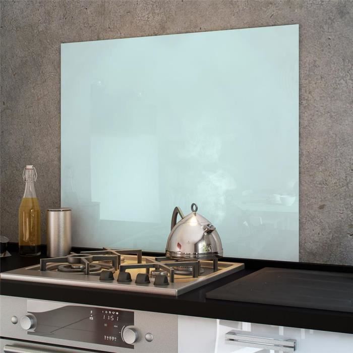 Credence Fond De Hotte Verre Brillant Blanc 900x700 Mm Cdiscount Bricolage + de 25 000 références en livraison rapide. credence fond de hotte verre brillant blanc 900x700 mm