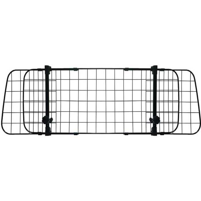 Grille de séparation ajustable pour chien à fixer sur la plage arrière