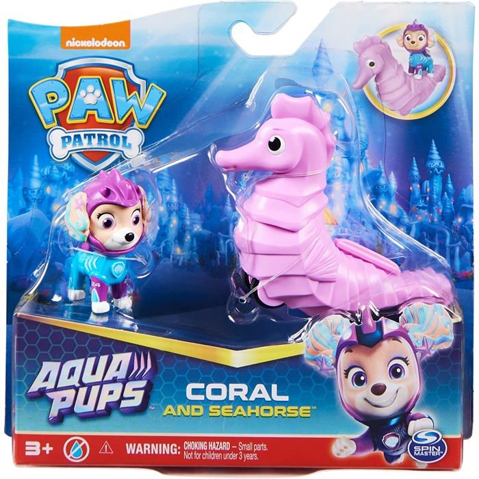 Patrouilleur des mers Aqua Pups - La Pat' Patrouille - PAW PATROL - Lanceur  de véhicules - Dès 3 ans