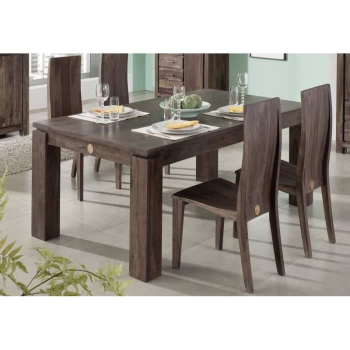 Table A Manger Rectangulaire 240x100 Cm 10 Personnes Bois Massif