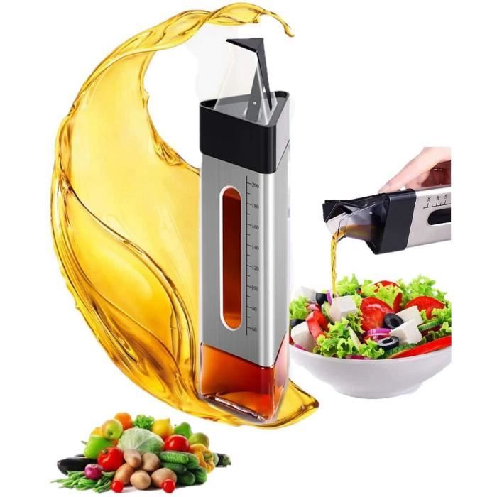 AIDNTBEO Bouteille Carburant 750 Ml – Distributeur Huile Anti-Fuite En Alliage Alu – Pour Camping, Rando Et Cuisine Outdoor