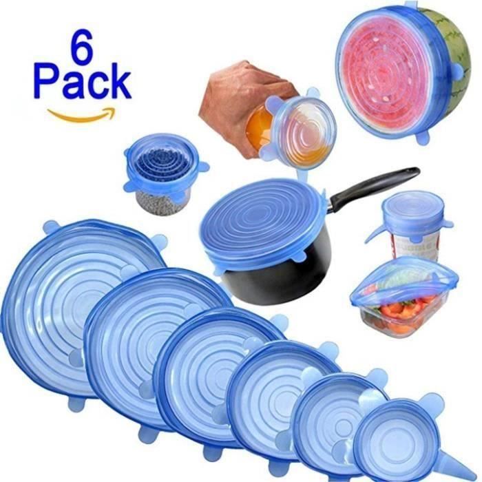 Lot De 4 Couvercles En Silicone De Qualité Alimentaire