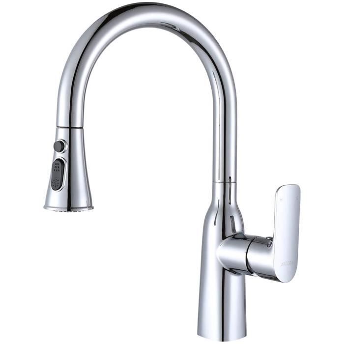 ARCORA Robinet de Cuisine Douchette Extensible Mitigeur Evier Cuisine avec 2 Modes de Jet Robinet dévier Finition Quartz Noir Mitigeur Douchette Cuisine Rotatif Robinetterie Cuisine ARCORA Robinet de Cuisine Douchette Extensible Mitigeur Evier Cuisine avec 2 Modes de Jet Robinet dévier Finition Quartz Noir Mitigeur Douchette Cuisine Rotatif Robinetterie Cuisine