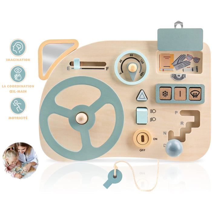 5 Couches Busy Planche Montessori Jouet , Tableau D'Activités Apprendre Compétences De Vie Jouet