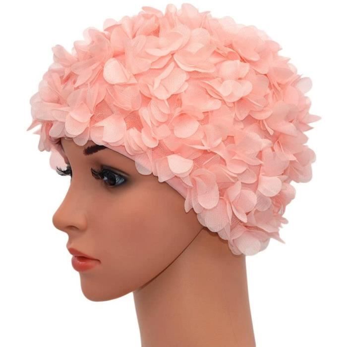 Medifier Bonnet De Bain Fleurs Avec Ptales Pour Femme Style Rtro[97