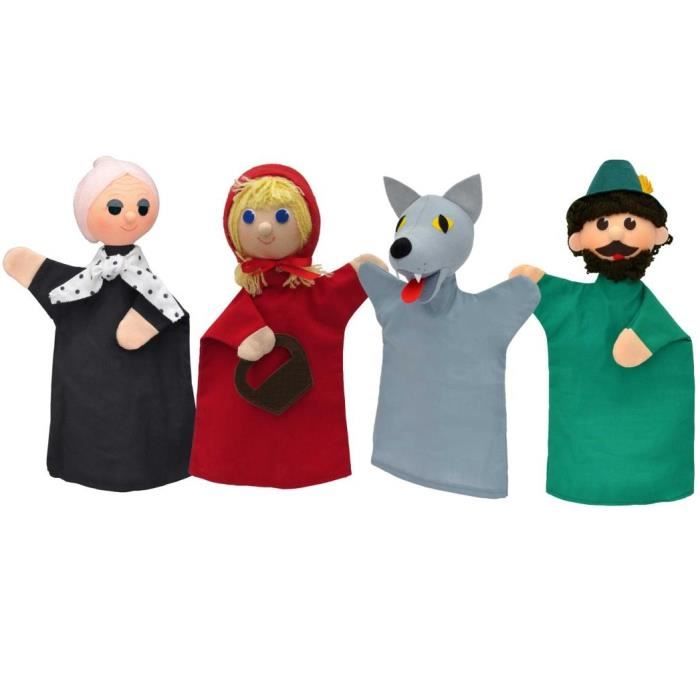 Coffret de 4 marionnettes à main Petit Chaperon Rouge - MORAVSKA USTREDNA  BRNO - Cdiscount Jeux - Jouets