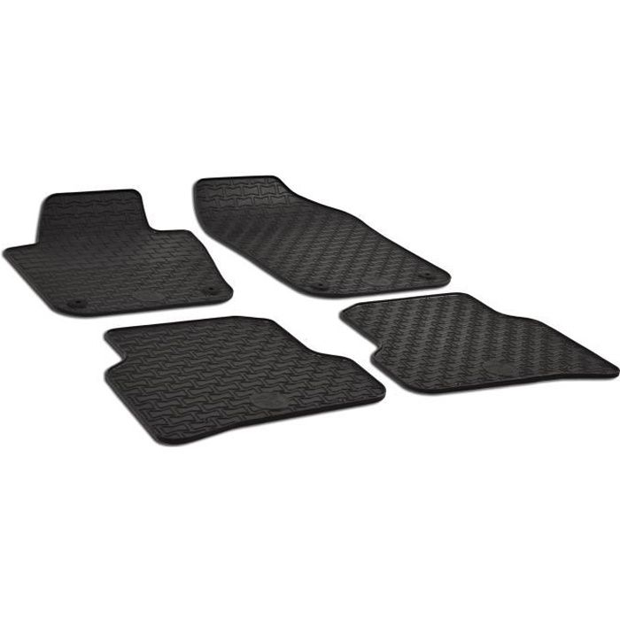 Tapis en caoutchouc pour VW Volkswagen Polo V 6R Hayon 3//5-portes 2008-2017