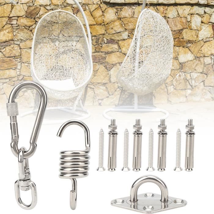 Crochets En U En Acier Inoxydable Pour Hamac, Balançoire, Yoga Aérien - Lot De 8 - Fixation Mur/plafond