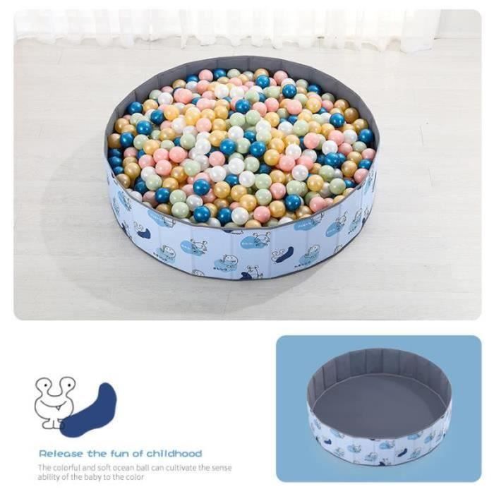 Piscine à Balles Pliable Esenlong Pour Enfants 6 Mois à 5 Ans – Tente De Jeu Avec Motif Véhicules – Grande Et Sûre