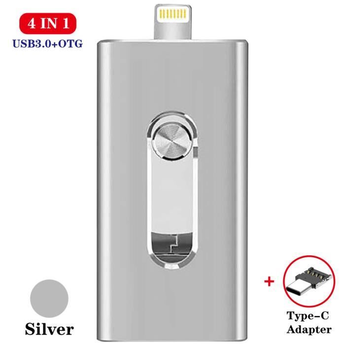 Clé USB-C Mini HoveeLuty 64 Go - Métal étanche, Ultra Courte, Haute Vitesse - Pour Ordinateurs, Tablettes, Smartphones