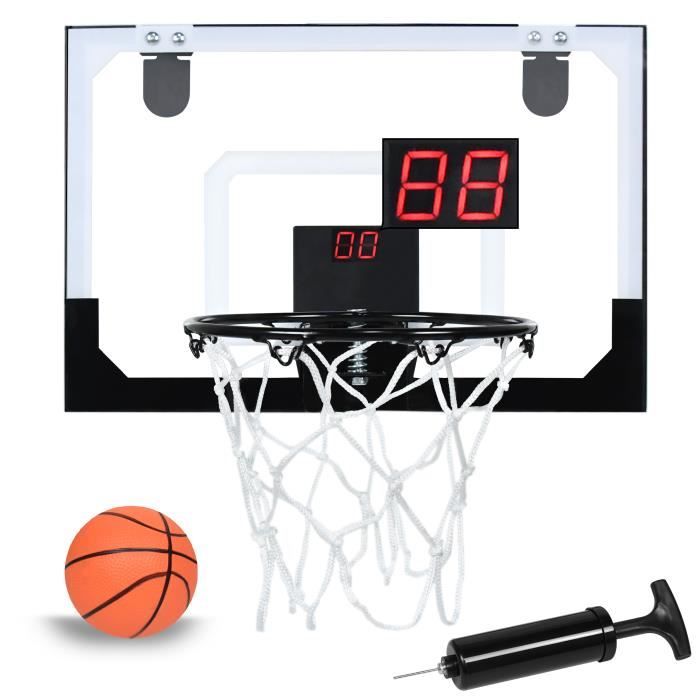 Aufun Mini panier de basket-ball d'intérieur pour enfants avec tableau de  bord électronique et son, avec balles et pompe - Cdiscount Sport