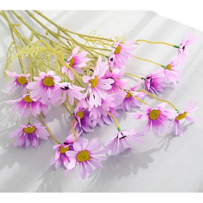 Lot de 4 bannières bohèmes en forme de marguerites - Décorations de fête mignonnes - Bannières de fête