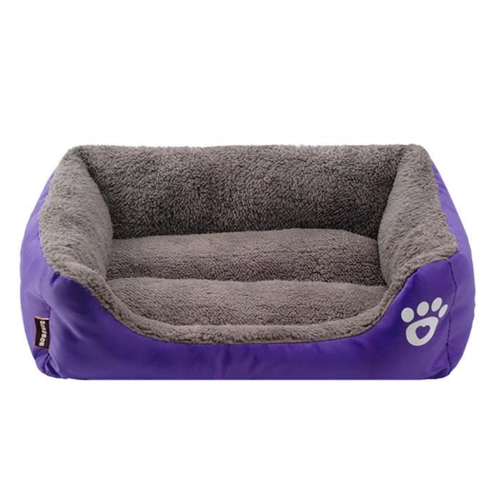 Comparer les prix de Corbeille Lit Coussin pour Chien et Chat - MARQUE - Violet - 68×55×16 cm - Lavable - Confortable