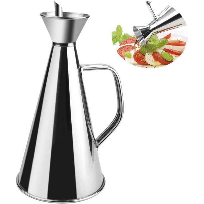 Distributeur De Sauce En Acier Inox - 650 Ml - 2 Becs Amovibles - Pour Ketchup, Mayo, Vinaigrette - Cuisine Et Burger - 11