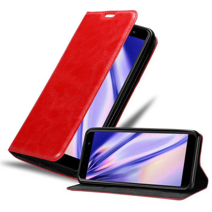 Cadorabo Custodia Libro Per Wiko Lenny 5, Blu Scuro/nero, Con Tasche E Stand