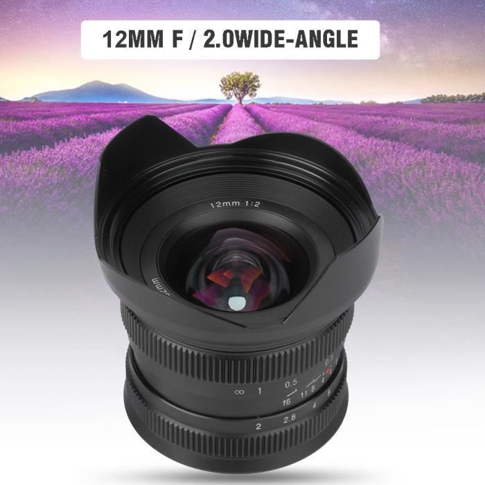 Objectif Grand Angle 10mm F3.5 APS-C 7artisans - Mise Au Point Manuelle, Compatible E/X/Z/RF/M43 - Angle 108°, Filtre 37mm